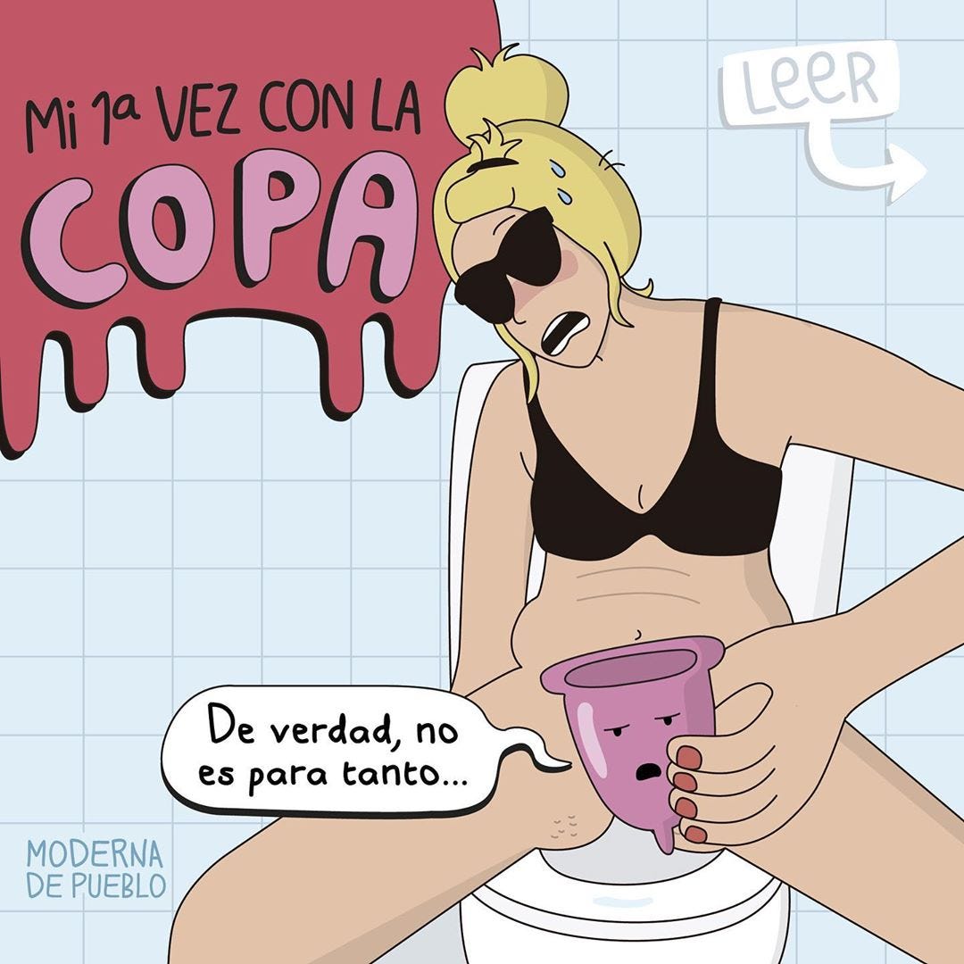 Como se pone el copa menstrual